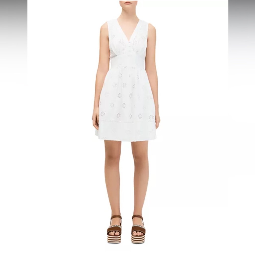 Kate Spade New York Spade Clover Eyelet Mini Dress 14